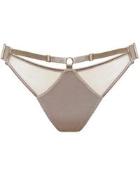 Bordelle - Signature Mesh Adjustable-Strap Briefs - Lyst