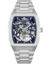Kenneth Cole - Skeleton-Dial Tonneau-Face 40Mm Watch - Lyst