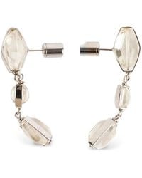 Jil Sander - Crystal-Embellished Drop Earrings - Lyst