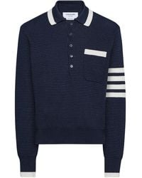 Thom Browne - Pull À 4 Bandes Signature Et Détail De Couture - Lyst