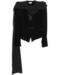 Vestiaire d'un Oiseau Libre - Draped Collar Bird-Pin Jacket - Lyst