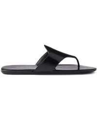 Prada - Sandali Con Fasce Sottili E Suola Piatta - Lyst