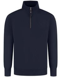 Parajumpers - Logo-Patch Quarter-Zip Sweatshirt - Lyst