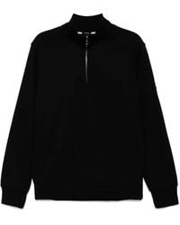 BOSS - Felpa Con Mezza Zip - Lyst