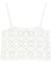Bompard - Crochet Openwork Top - Lyst
