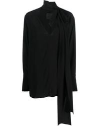 Givenchy - ボウタイ シルクブラウス - Lyst
