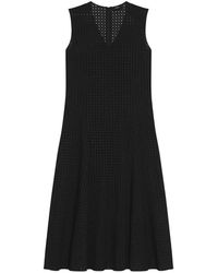 Theory - V-Neck Midi Dress - Lyst