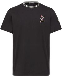 Moncler - Monduck T-Shirt Met Logo-Patch - Lyst