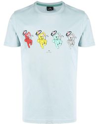 PS by Paul Smith - Bunny-print Cotton T-shirt - Lyst