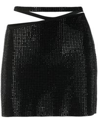 ANDREADAMO - Minifalda con aplique de strass - Lyst
