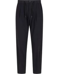 Herno - Pleated Drawstring Trousers - Lyst