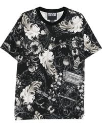 Versace Jeans Couture - バロックプリント フェザーtシャツ - Lyst