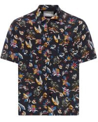 Sacai - Floral Print Short-Sleeve Shirt - Lyst