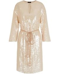Emporio Armani - Sequined Mini Dress - Lyst
