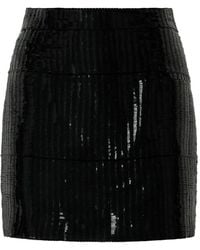 Roberto Cavalli - Sequin-Embellished Mini Skirt - Lyst