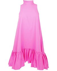 Azeeza - Alcott Halterneck Ruffled Mini Dress - Lyst