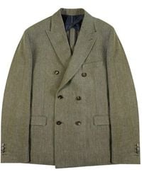 Slowear - Double-Breasted Linen Blazer - Lyst