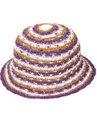 Eres - Day Striped Crochet-Knit Bucket Hat - Lyst