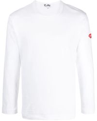 COMME DES GARÇONS PLAY - X The Artist Invader T-Shirt Mit Pixel-Applikation - Lyst