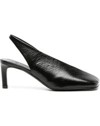 Jil Sander - 70Mm Leather Slingback Pumps - Lyst