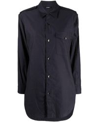 Yohji Yamamoto - Long-sleeve Cotton Shirt - Lyst