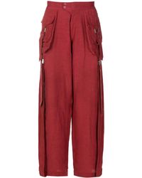 Amir Slama - Wide-Leg Cargo Trousers - Lyst