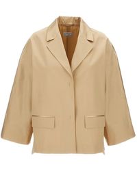 Alberto Biani - Dropped-Shoulder Notched-Lapels Jacket - Lyst