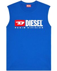 DIESEL - T-isco-div Logo-print Tank Top - Lyst