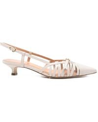 The Seller - Slingback Leather Pumps - Lyst