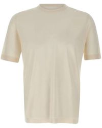 FILIPPO DE LAURENTIIS - Crew-Neck Knitted T-Shirt - Lyst