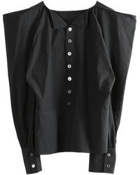 Comme des Garçons - Chemise À Col Brodé De Fleurs - Lyst