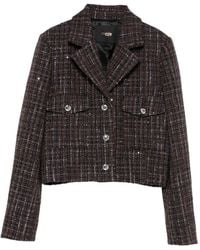 Maje - Blazer de tweed con detalle de lentejuelas - Lyst