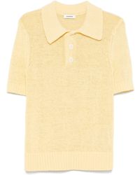 Sandro - Knitted Polo Shirt - Lyst