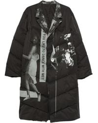 Yohji Yamamoto - Single-Breasted Padded Coat - Lyst