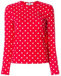 COMME DES GARÇONS PLAY - Polka Dot Top - Lyst