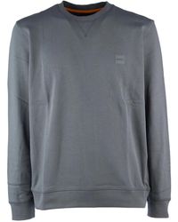 BOSS - Felpa Con Applicazione - Lyst