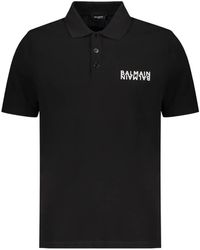 Balmain - Short-Sleeve Polo Shirt - Lyst