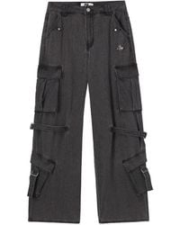 Izzue - Jean Cargo À Logo - Lyst