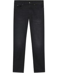 BOSS - Logo-Plaque Jeans - Lyst