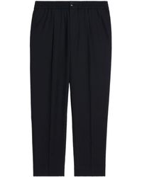 Ami Paris - Cropped Elasticated-waistband Trousers - Lyst