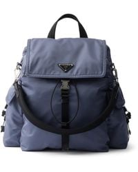 Prada - Explore Re-Nylon＆レザーバックパック - Lyst