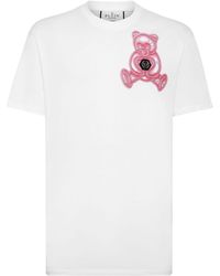 Philipp Plein - T-shirt en coton à imprimé ourson - Lyst