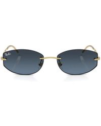 Ray-Ban - Rimless Geometric-Frame Sunglasses - Lyst