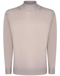 Dell'Oglio - Ribbed-Trim Mock-Neck Sweater - Lyst