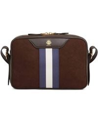 Bally - Gestreepte Schoudertas Met Logodetail - Lyst