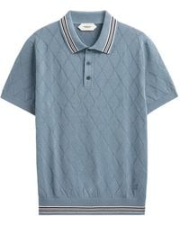 Pringle of Scotland - Argyle-Knit Polo Shirt - Lyst