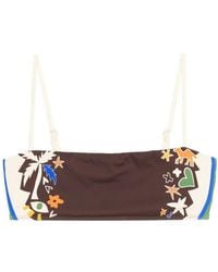 ALÉMAIS - Maroc Printed Bikini Top - Lyst