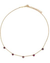 Jacquie Aiche - 14Kt Sophia Ruby Necklace - Lyst