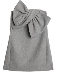 7 For All Mankind - Bow-Detail Strapless Dress - Lyst