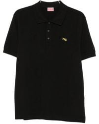 KENZO - Tiger-Patch Polo Shirt - Lyst